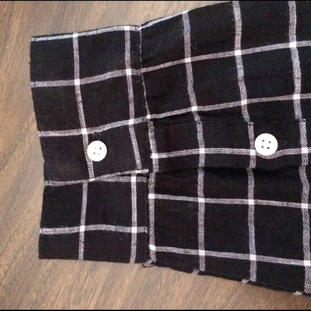 “Soft Joie” Casual Black Plaid Dress - Picture 8 of 8